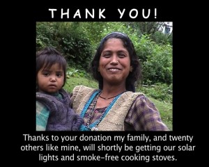 First twenty-five families receiving their solar lights next week!